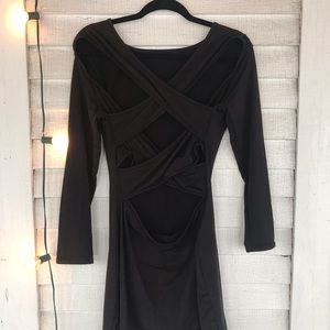 💸Black Bodycon Dress with Cut Outs